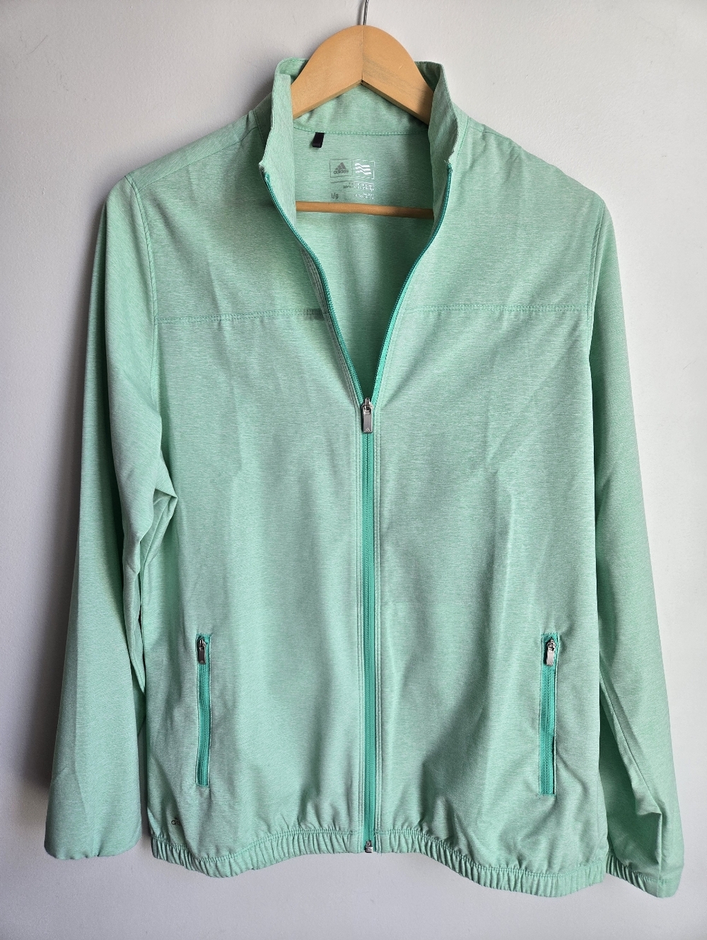 ADIDAS Light Mint Full-Zip Women's Lightweight Golf Jacket
